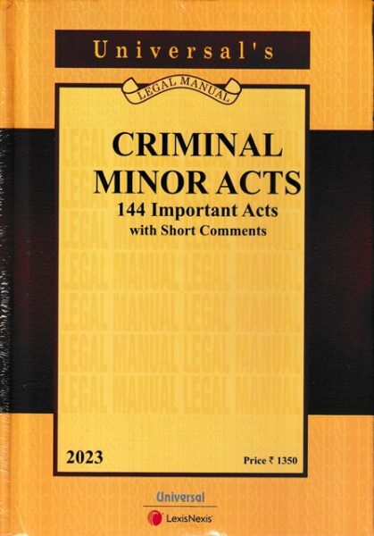 Universal's Criminal Minor Acts 144 Important Acts With Short Comments Pocket Edition 2023