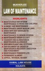 Kamal law House Law of Maintenance by Mukherjee Edition 2023