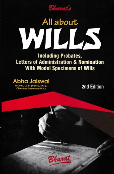 Bharat's All About Wills by ABHA JAISWAL Edition 2023