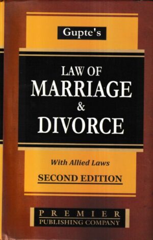 Premier's Gupte's Law of Maintenance & Divorce with Allied Laws Edition 2023