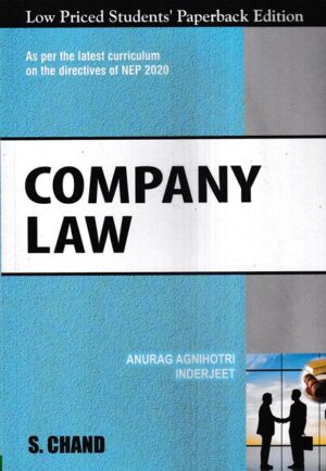 S Chand Publishing Company Law (B.com) by Anurag Agnihotri and Inderjeet Edition 2023