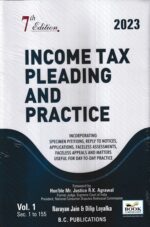 Book Corporation Income Tax Pleading and Practice Set of 2 Vols by NARAYAN JAIN & DILIP LOYALKA Edition 2023