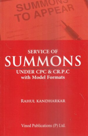 Vinod Publication Service of Summons Under CPC & CR.P.C With Model Formats by Rahul Kandharkar Edition 2023