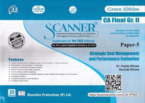 Shuchita Solved Scanner Strategic Cost Management and Performance Evaluation for CA Final GR II New Syllabus Paper 5 by ARPITA GHOSE Applicable for Nov 2023 Exams