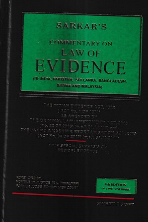 Sweet & Soft Sarkar's Commentary on the Law of Evidence (Set of 2 Vols) Edition 2023