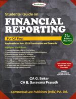 Commercial's Padhuka's Students Guide on Financial Reporting for CA Final New Syllabus by G SEKAR & B SARAVANA PRASATH Applicable for Nov 2023 Exam