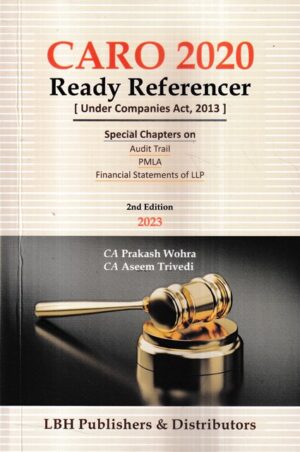 LBH Publishers CARO 2020 Ready Referencer by Prakash Wohra & Aseem Trivedi Edition 2023