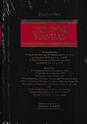 Sweet & Soft Criminal Manual (Pocket Edition)  by Justice Sen Edition 2023