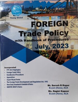 Young Global Publications Foreign Trade Policy & Handbook of Procedures By Suresh B Kapur & Ragini Kapoor Edition 2023