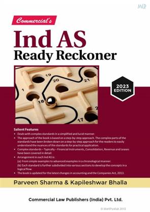 Commercial Ind As Ready Reckoner by Parveen Sharma and Kapileshwar Bhalla Edition 2023