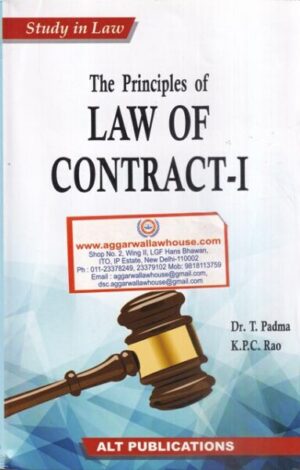 ALT Publications The Principles of Law of Contract-I by T Padma & K P C Rao Edition 2020