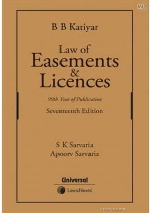 Universal Law of Easements & Licences by BB KATIYAR Reprint Edition 2026