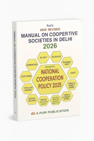 Puri Publication Manual on Cooperative Societies in Delhi Edition 2026
