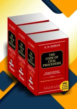Premier's The Code of Civil Procedure Set of 3 Vols by A N Saha's Edition 2023