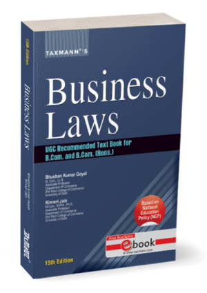 Taxmann Business Laws for B.Com (Hons) by SUSHMA ARORA Edition 2025