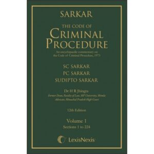 LexisNexis The Code of Criminal Procedure (Set of 2 Vols) with Bare Act Free by SC SARKAR & PC SARKAR & SUDIPTO SARKAR Edition 2023