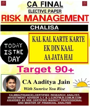 Aaditya Jain Classes Risk Management For CA Final (New Syllabus) By CA Aaditya Jain