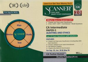 Shuchita Prakashan Solved Scanner Cost and Management Accounting for CA Intermediate Paper-4 by Nishant Kumar Applicable for Sep 2025 Jan 2025 & May 2026