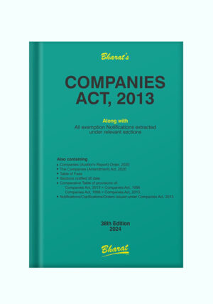 Bharat Companies Act 2013 Pocket 38th Edition 2024
