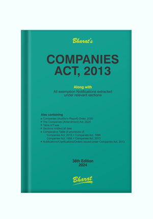 Bharat Companies Act 2013 Pocket 38th Edition 2024