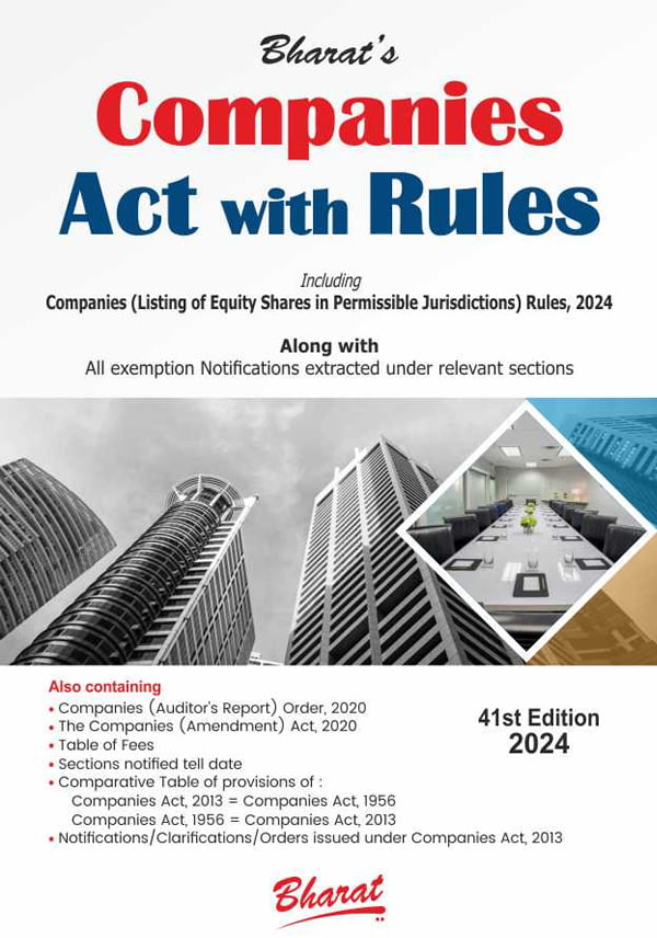 Bharat Companies Act with Rules 41th Edition 2024