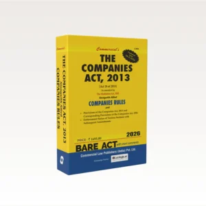 Commercial Bare Act The Companies Act, 2013 Alongwith Allied Companies Rules Update Up To-28-2-2026