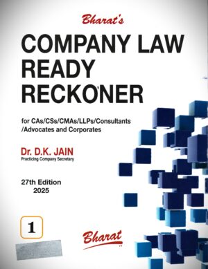 Bharat Company Law Ready Reckoner (Set of 2 Vols) by DK JAIN 27th Edition 2025