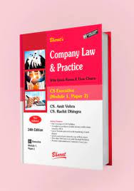 Bharat Company Law & Practice For CS Executive (Module I, Paper 2) New Syllabus by Amit Vohra & Rachit Dhlngra Edition 2023