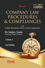 Bharat's Company Law Procedures & Compliances (Set of 2 Vols) by Dr. Sanjeev Gupta Edition 2023
