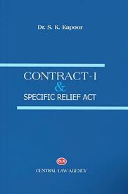 Central Law Agency's Contract-I Specific Relief Act by DR.S.K KAPOOR Edition 2023