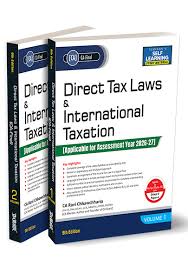 Taxmann's Direct Tax Laws & International Taxation for CA Final Set of 2 Vols by RAVI CHHAWCHHARIA Applicable for Assessment Year May./Sept.2026 Jan.2027 z