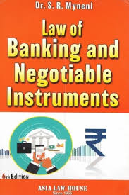 Asia Law house Law of Banking and Negotiable Instruments by SR Myneni 6th Edition 2026