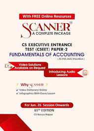 Shuchita Solved Scanner CS Executive Entrance Test (CSEET) Paper-2 Fundamentals Of Accounting (As Per 2025 Syllabus ) For Jun.2026 Exam