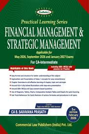 COMMERCIAL CA Inter Padhuka Financial Management and Strategic Management B Sarvana Prasath May 2026/Sep 26/ Jan 27 Exam