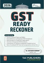 TAX PUBLISHERS GST READY RECKONER BY SATYADEV PUROHIT FREE E-BOOK EDITION 2026
