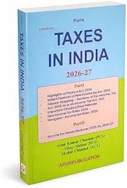 PURI'S TAXES IN INDIA 2025-26,2026-27 BY ARUN KUMAR CHANDAK & VINAY MALANI & AKSHAT CHANDAK 22TH EDITION 2026-27