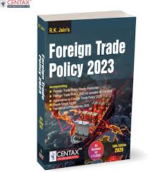 Centax Publications Foreign Trade Policy by RK JAIN As Update Till 1-5-2026 30th Edition 2026