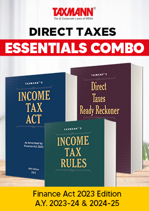 Taxmann Combo Direct Tax Laws (Income Tax Act, Income Tax Rules & Direct Taxes Ready Reckoner) Set of 3 Books By Vinod K. Singhania Edition 2023