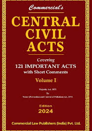 Commercial Central Civil Acts Covering 121 Important Acts with Short Comments ( Set of 2 Vols) Edition 2024