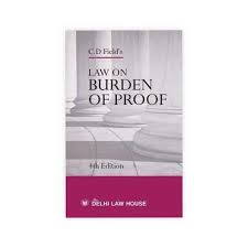 Delhi Law House C.D Field's Law On Burden of Proof Reprint Edition 2024