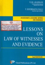 Vinod Publications Lessons On Law of Witnesses And Evidence by V.SOUBHAGYA VALLI Edition 2018
