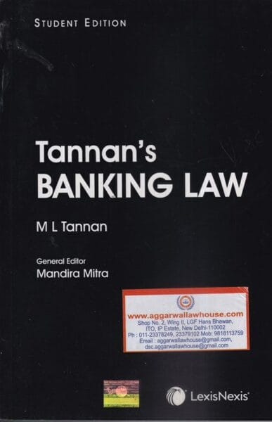 Lexis Nexis Tannan's Banking Law (Student Edition) by M L Tannan Reprint Edition 2024