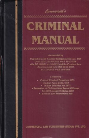 Commercial's Criminal Manual Hardbound Edition 2023