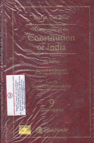 LexisNexis DURGA DAS BASU Commentary on The Constitution of India 9 Articles 124 to 213 Reprint Edition 2026