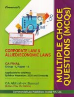 Commercial's MCQ's Corporate Law Allied/Laws for CA Final Group-I paper-4 by CA ABHISHEK BANSAL Applicable for Old/New Syllabus November 2020 And onwards Exam 2020