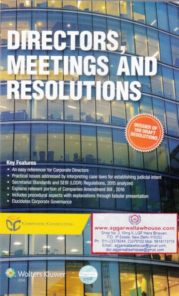 Wolters kluwer Directors, Meetings and Resolutions Edition 2017