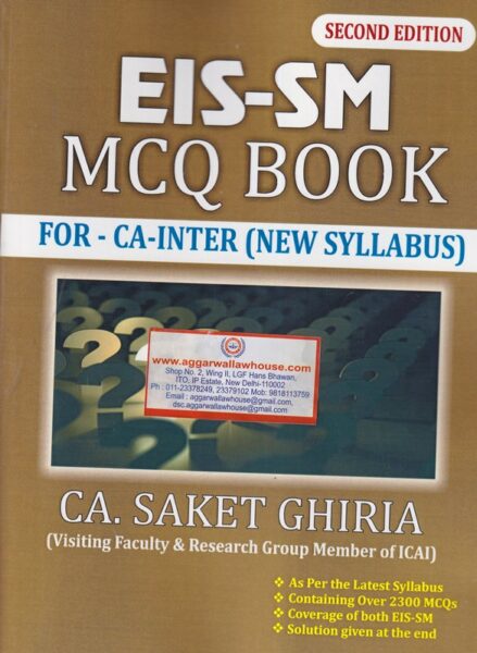 EIS - SM MCQ Book CA Inter New Syllabus by Saket Ghiria For Nov 2019 Exam