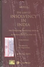 LexisNexis MULLA The Law of Insolvency in India by SIR DINSHAW FARDUNJI MULLA Edition 2017