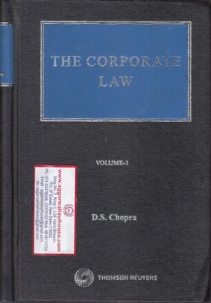 Thomson Reuters The Corporate Law Set of 4 Vols by DS CHOPRA Edition 2018