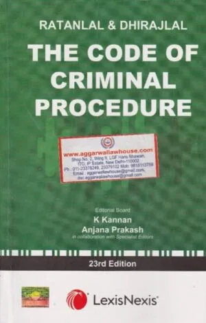 LexisNexis Ratanlal & Dhirajlal The Code of Criminal Procedure Reprint Edition 2023